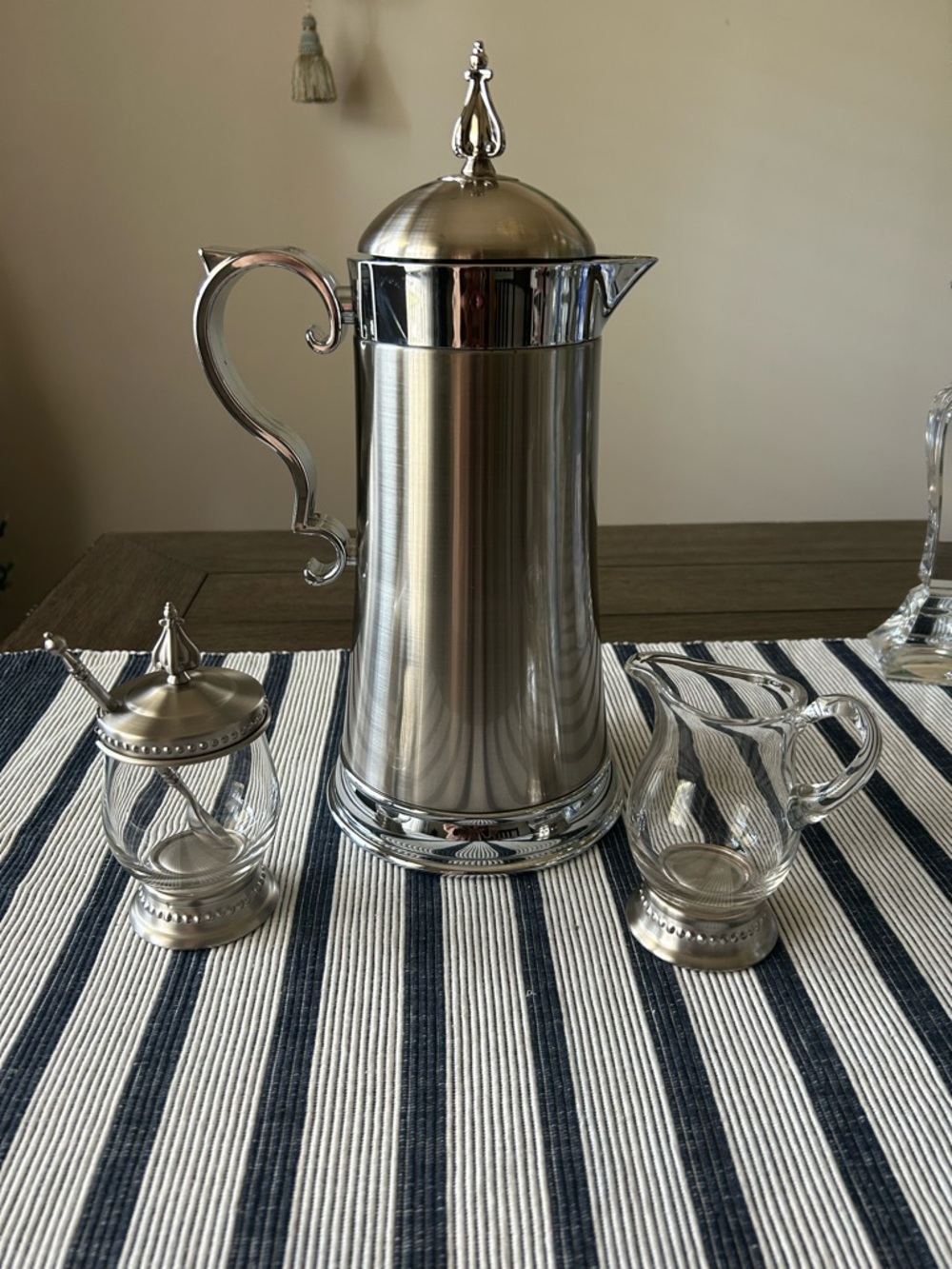 Southern Living  Silver Tone Thermal Coffee/Tea Server Set